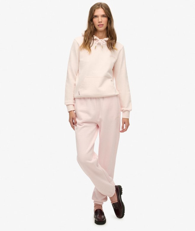 Superdry Damen Essential Jogginghose mit Logo Pink - Größe: 44 von Superdry