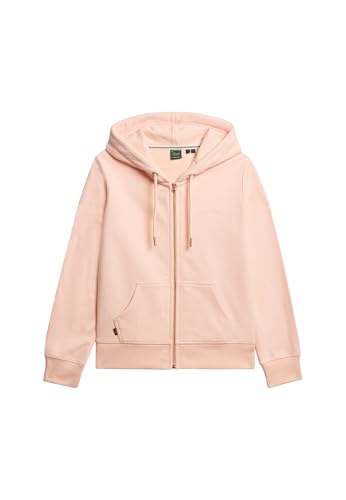 Superdry Damen Essential Kapuzenjacke mit Logo Blass Rosé Pink 46 von Superdry