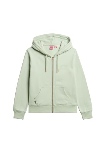 Superdry Damen Essential Kapuzenjacke mit Logo Gischt Grün 34 von Superdry