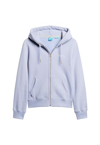 Superdry Damen Essential Kapuzenjacke mit Logo Leuchtend Blau 38 von Superdry