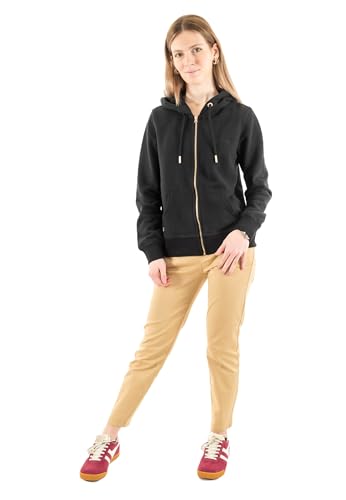 Superdry Damen Essential Kapuzenjacke mit Logo Schwarz 42 von Superdry