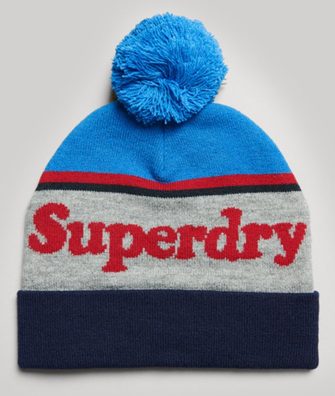 Superdry Damen Essential Logo Beaniemütze Marineblau - Größe: One Größe von Superdry