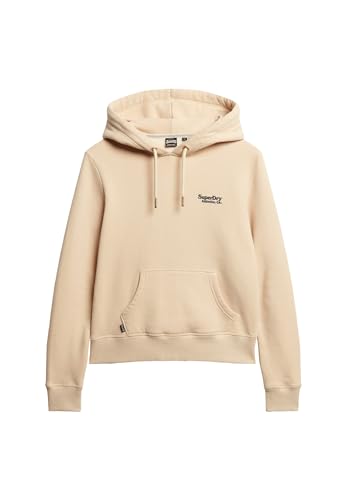 Superdry Damen Essential Logo Hoodie Sweatshirt, Tapioka-Creme, 36 von Superdry