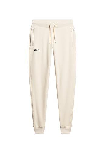 Superdry Damen Essential Logo Jogger Hose, Tapioka-Creme, 40 von Superdry