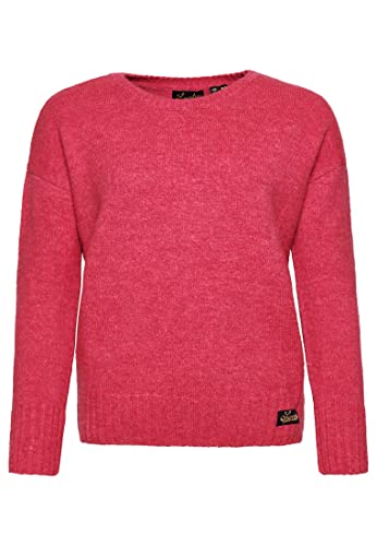 Superdry Damen Essential Pullover mit Rundhalsausschnitt Gedeckte Himbeere 36 von Superdry