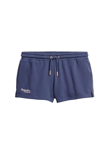 Superdry Damen Essential Shorts mit Logo Mariner Marineblau 40 von Superdry