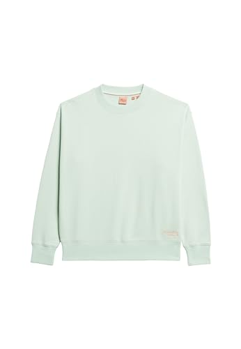 Superdry Damen Essential Sweatshirt mit Logo Gischt Grün 34 von Superdry