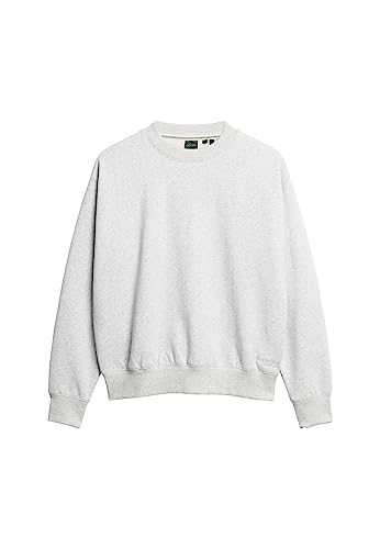 Superdry Damen Essential Sweatshirt mit Logo Gletschergrau Meliert 38 von Superdry