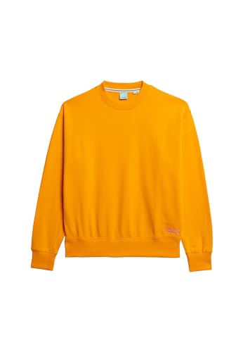 Superdry Damen Essential Sweatshirt mit Logo Satsuma Orange 34 von Superdry