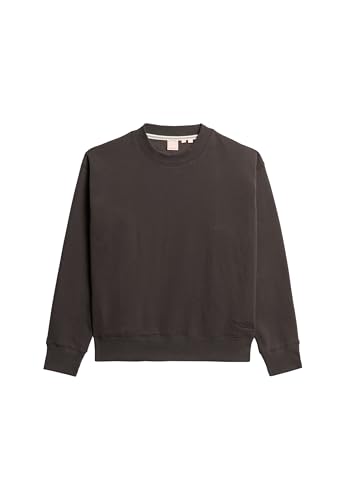 Superdry Damen Essential Sweatshirt mit Logo und lässiger Passform Bison Schwarz 42 von Superdry