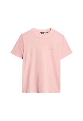 Superdry Damen Essential T-Shirt mit Logostickerei Blass Rosé Pink 40 Superdry Damen Essential T-Shirt mit Logostickerei Blass Rosé Pink 40 von Superdry