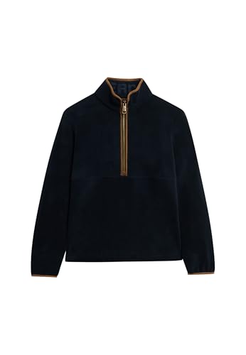 Superdry Damen Estate Fleecejacke mit halblangem Reißverschluss Finster Marineblau 40 von Superdry