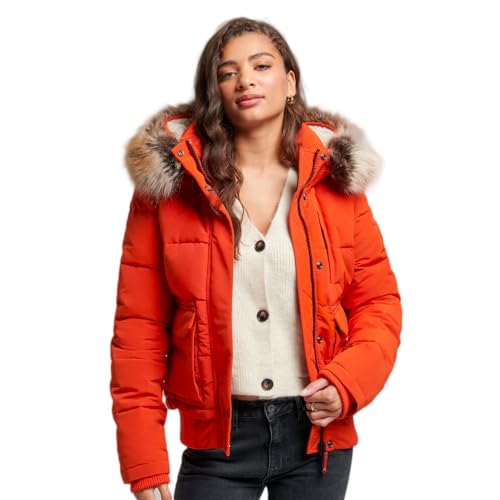 Superdry Damen Everest Bomberjacke mit Kapuze Pürierter Kürbis 42 von Superdry