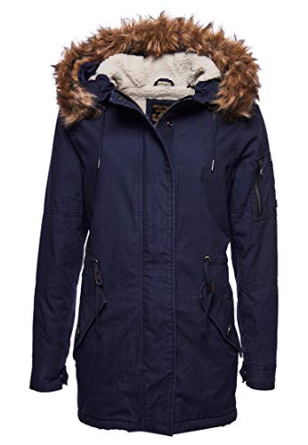 Superdry Damen Field Parka Finster Marineblau 36 von Superdry