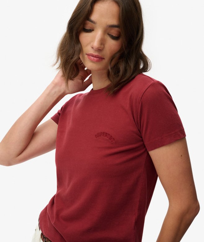Superdry Damen Figurbetontes Essential Logo T-shirt Red - Größe: 40 Superdry Damen Figurbetontes Essential Logo T-shirt Red - Größe: 40 von Superdry
