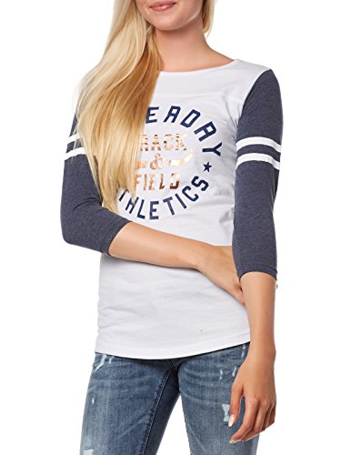 Superdry Damen G60000XPF2 Kapuzenpullover, Weiß (Optic White), L von Superdry