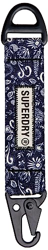 Superdry Damen GWP Vintage Key FOB Kapuzenpullover, Schwarzer Paisley-Druck, One Size von Superdry