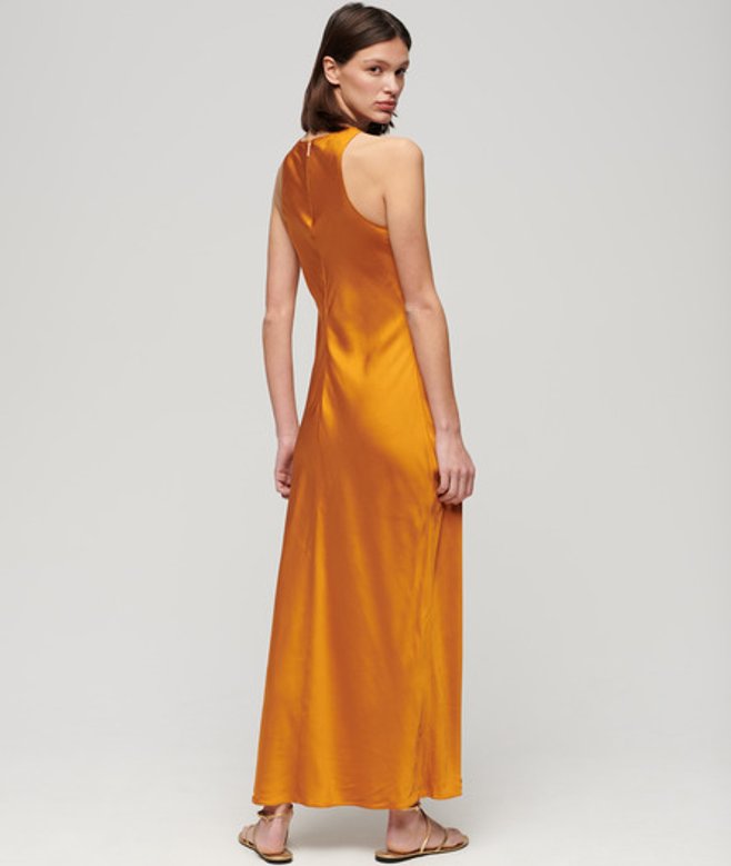 Superdry Damen Gelb Midikleid, Größe: 40 - Größe: 40 von Superdry