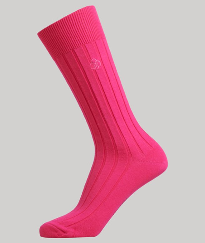 Superdry Damen Gerippte Unisex-socken aus Bio-baumwolle Pink - Größe: S/M von Superdry
