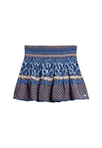Superdry Damen Gesmokter Minirock mit Print Kreisförmig Layer Orange 36 Superdry Damen Gesmokter Minirock mit Print Kreisförmig Layer Orange 36 von Superdry
