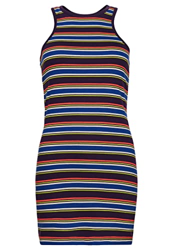 Superdry Damen Gestreiftes Vintage Racer-Kleid Dunkles Schokoladenbraun Gestreift 34 von Superdry
