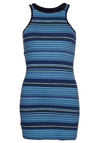 Superdry Damen Gestreiftes Vintage Racer-Kleid Farblich Abgestimmt Blau Gestreift 36 von Superdry