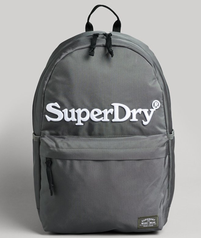Superdry Damen Graphic Montana Rucksack Kaki - Größe: One Größe von Superdry