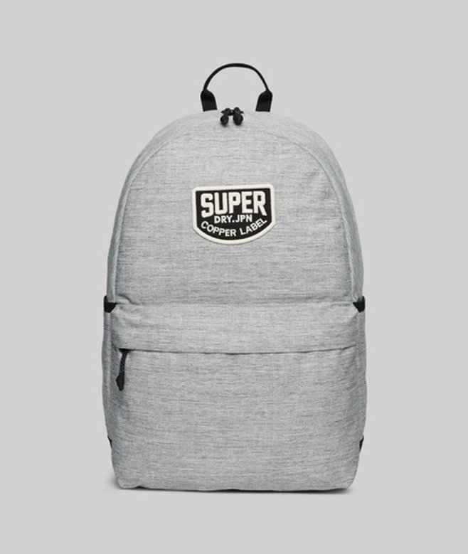 Superdry Damen Hellgrau Montana Rucksack mit Aufnähern, Größe: Einheitsgröße von Superdry