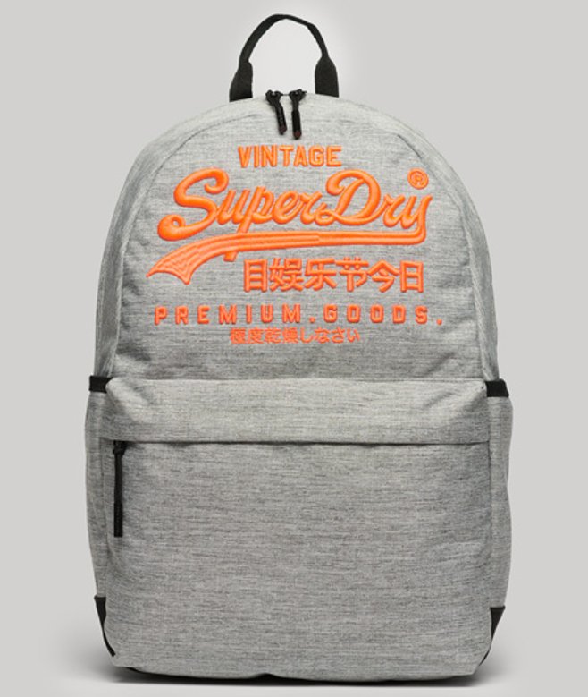 Superdry Damen Heritage Montana Rucksack Hellgrau - Größe: One Größe von Superdry