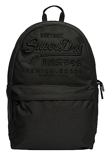 Superdry Damen Heritage Montana Rucksack Schwarz Meliert/Schwarz 1SIZE von Superdry