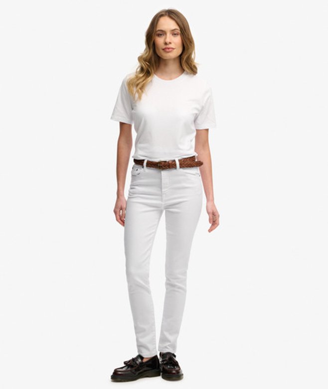 Superdry Damen High Rise Skinny Jeans White - Größe: 28/30 von Superdry