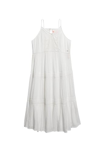 Superdry Damen Ibiza Maxi-Trägerkleid Wollweiß 44 von Superdry