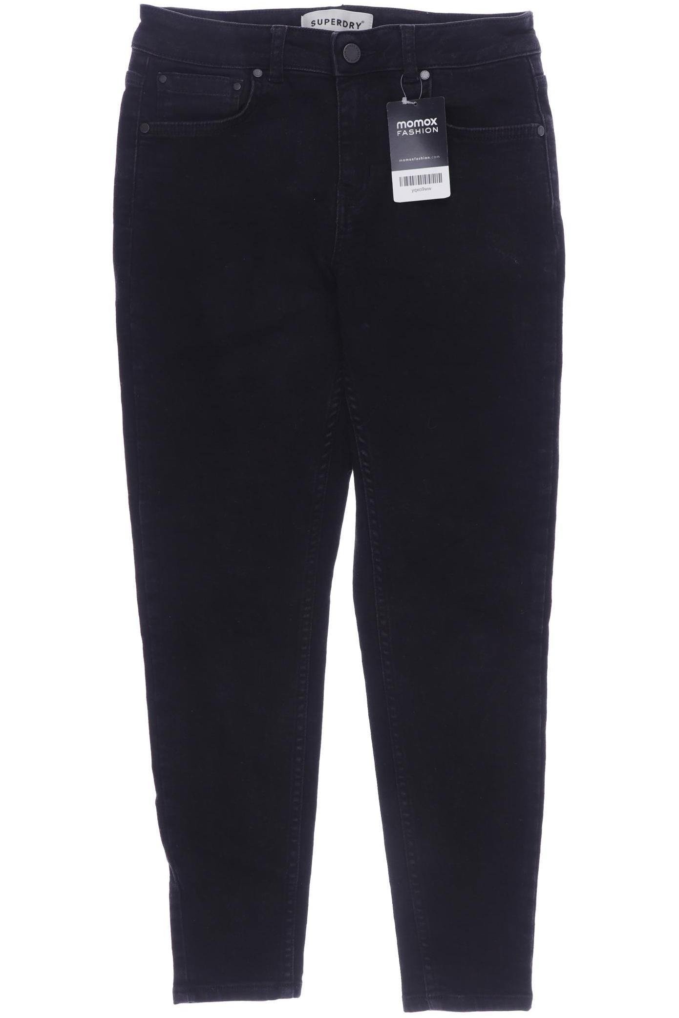 Superdry Damen Jeans, schwarz von Superdry