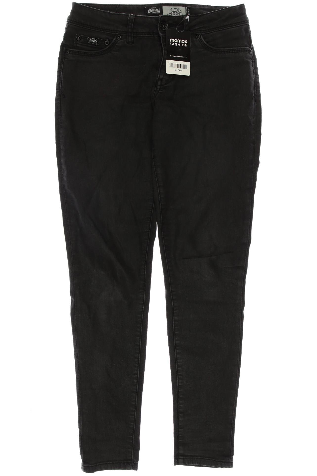 Superdry Damen Jeans, schwarz von Superdry