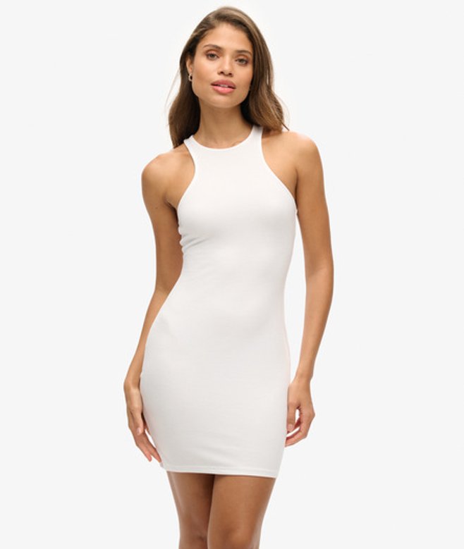Superdry Damen Jersey Racer Minikleid Weiß - Größe: 40 Superdry Damen Jersey Racer Minikleid Weiß - Größe: 40 von Superdry