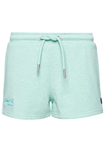 Superdry Damen Jersey-Shorts mit aufgesticktem Vintage-Logo Mintgrün Meliert 40 Superdry Damen Jersey-Shorts mit aufgesticktem Vintage-Logo Mintgrün Meliert 40 von Superdry