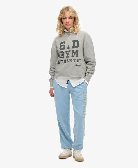 Superdry Damen Jogginghose mit Vintage-Seitenstreifen Blau - Größe: 36 von Superdry