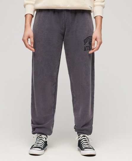 Superdry Damen Jogginghose mit Vintage-Waschung und Grafik Marineblau - Größe: 40 von Superdry