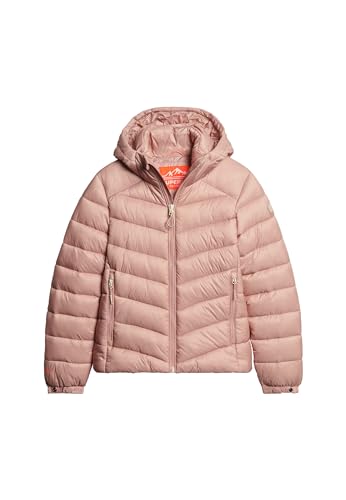 Superdry Damen Kapuzenjacke mit Fuji-Polsterung A4-gepolstert, Rosa (Vintage Blush Pink), 38 von Superdry