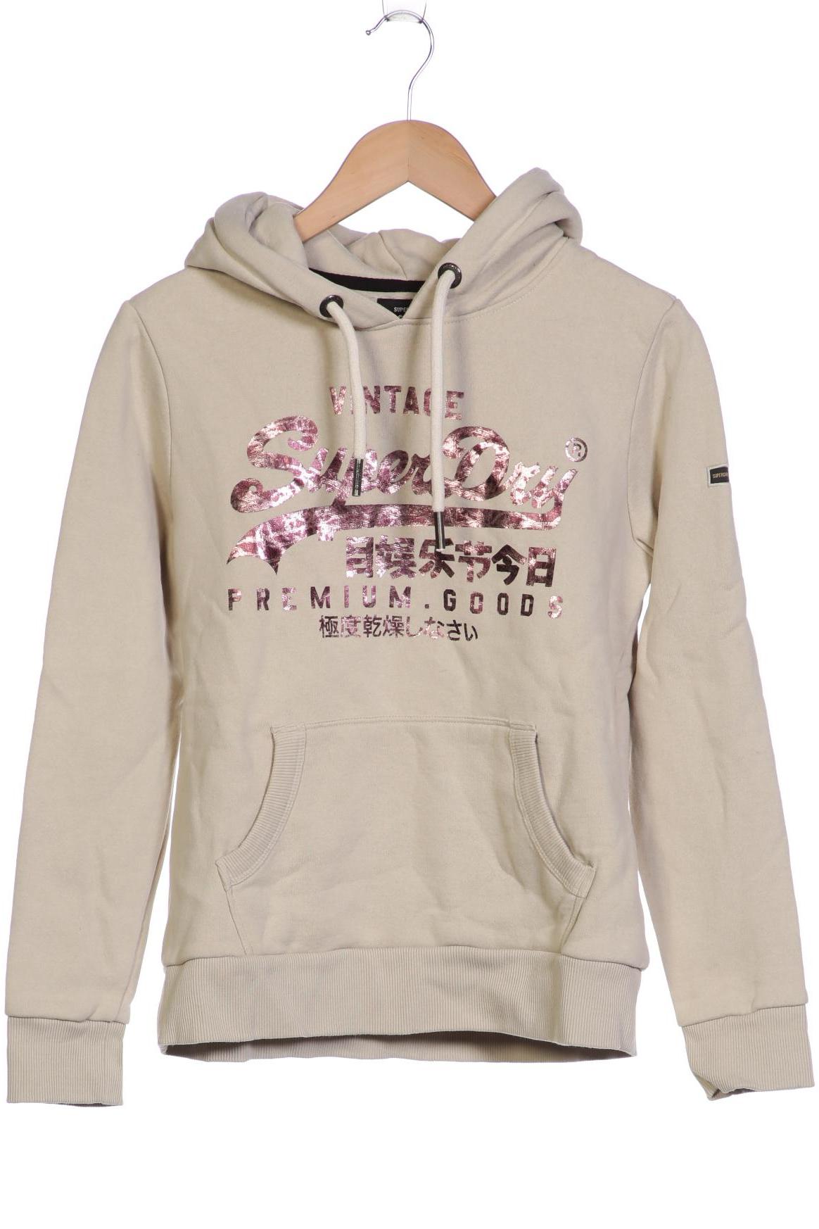 Superdry Damen Kapuzenpullover, beige von Superdry