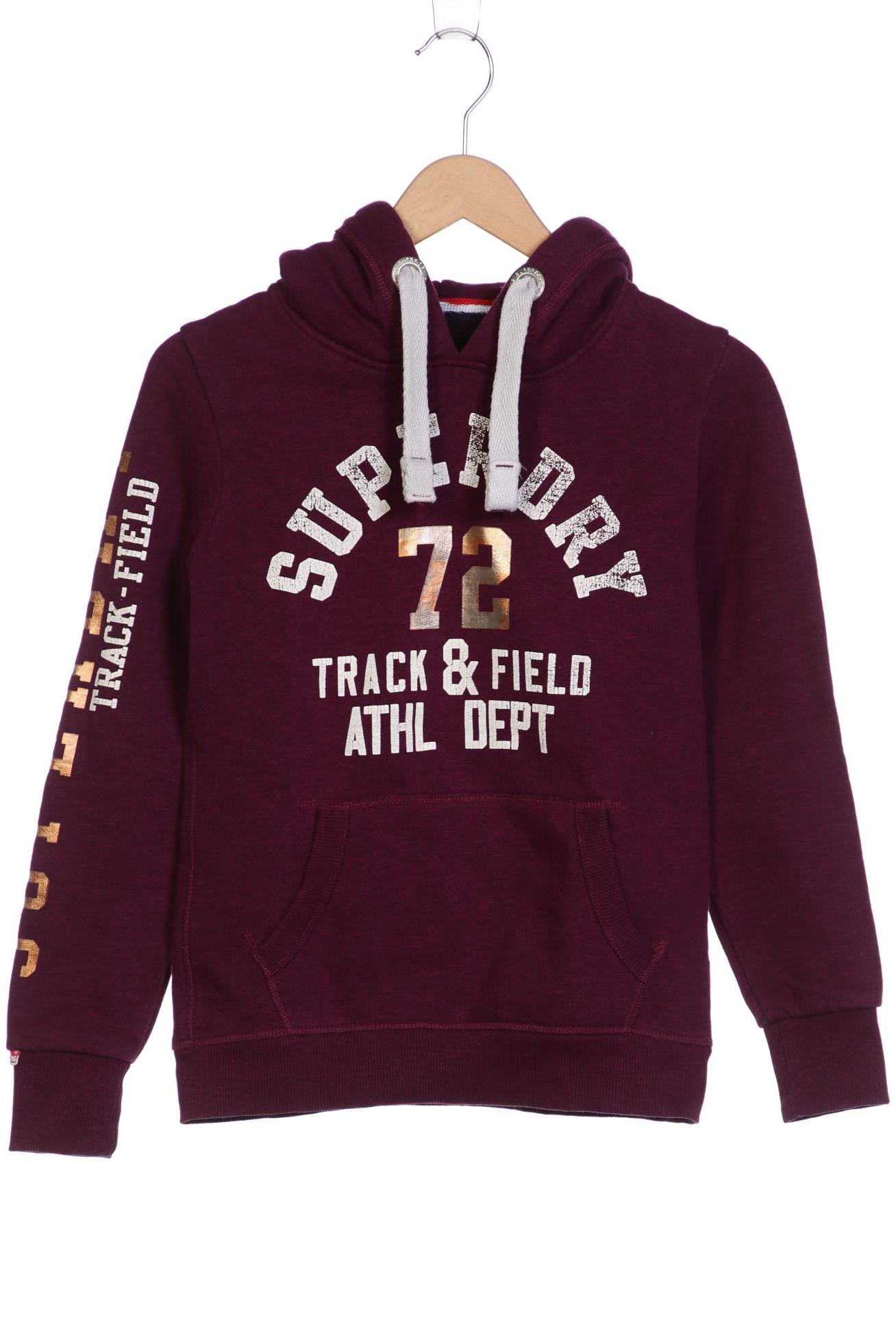 Superdry Damen Kapuzenpullover, bordeaux von Superdry