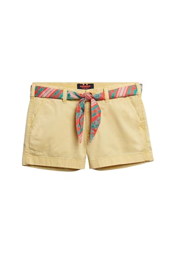 Superdry Damen Klassische Chinoshorts Französisches Vanillegelb 38 von Superdry