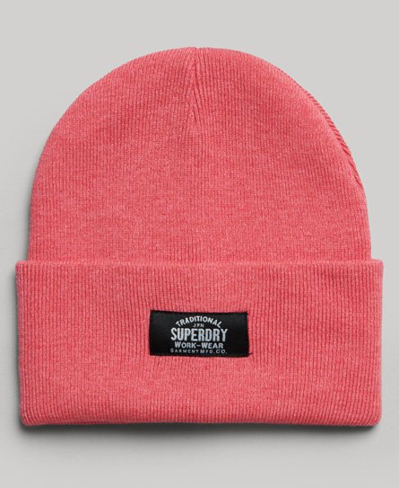 Superdry Damen Rosa Klassische Strickmütze, Größe: Einheitsgröße von Superdry