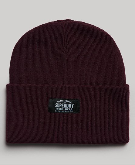 Superdry Women's Klassische Strickmütze Rot - Größe: 1Größe von Superdry