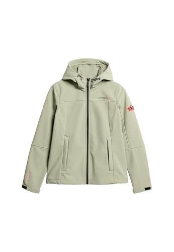 Superdry Damen Klassische Trekkerjacke mit Kapuze Seegrasgrün 36 von Superdry