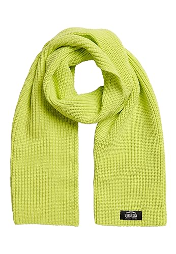 Superdry Damen Klassischer Strickschal Nachtkerzengrün 1SIZE von Superdry