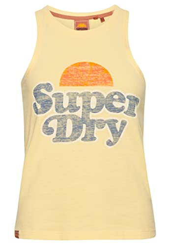 Superdry Damen Klassisches Vintage Cooper Trägerhemd Insel Gelb 34 von Superdry