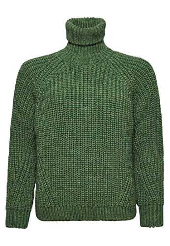 Superdry Damen Lässiger Strickpullover mit Rollkragen und Ziernaht Dunkelsalbei Meliert 38 von Superdry