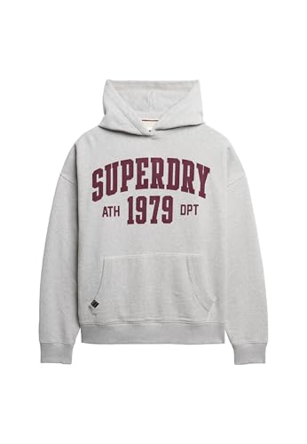 Superdry Damen Lässiges Athletic Essentials Hoodie Gletschergrau Meliert 40 von Superdry