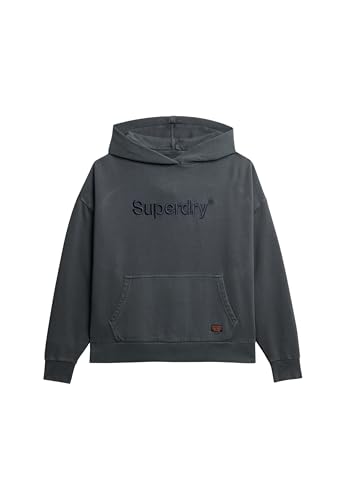Superdry Damen Lässiges Core Hoodie mit Logostickerei Ebenholz 38 Superdry Damen Lässiges Core Hoodie mit Logostickerei Ebenholz 38 von Superdry